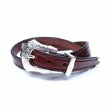TORY LEATHER (トリーレザー) NICKEL 3/4 WESTERN BELT オークバーク