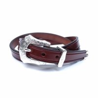 TORY LEATHER (トリーレザー) NICKEL 3/4 WESTERN BELT オークバーク