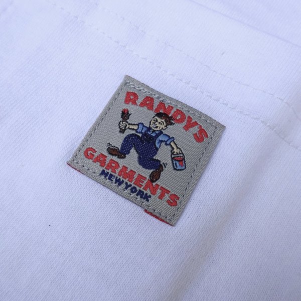画像4: Randy's Garments (ランディーズガーメンツ) LOGO POCKET TEE ホワイト