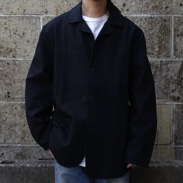 画像4: Le LABOUREUR (ルラブルール) VESTE DE SPORT LIN ブラック