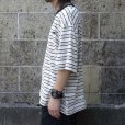 画像6: THOUSAND MILE (サウザンドマイル) SHORT SLEEVE MULTI BORDER T-SHIRT 白×黒×ベージュ