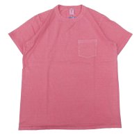 VELVASHEEN (ベルバシーン) 14/1 (PIGMENT) S/S C/N TEE W/PKT フェニックスレッド