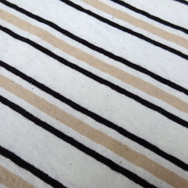 画像4: THOUSAND MILE (サウザンドマイル) SHORT SLEEVE MULTI BORDER T-SHIRT 白×黒×ベージュ