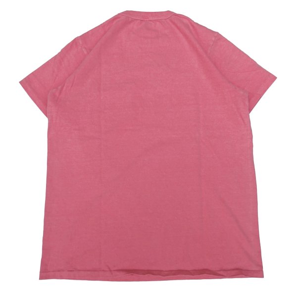 画像2: VELVASHEEN (ベルバシーン) 14/1 (PIGMENT) S/S C/N TEE W/PKT フェニックスレッド
