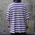 画像7: THOUSAND MILE (サウザンドマイル) SHORT SLEEVE MULTI BORDER T-SHIRT 白×赤×紺×青