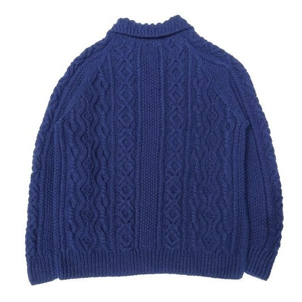画像2: INVERALLAN (インバーアラン) 3A Lumber Cardigan Denim Cotton ダークインディゴ