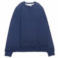 画像1: Article 10. (アーティクルテン.) SUPIMA COTTON SWEAT SHIRT ネイビー (1)