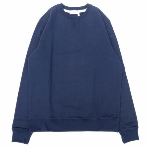 画像1: Article 10. (アーティクルテン.) SUPIMA COTTON SWEAT SHIRT ネイビー