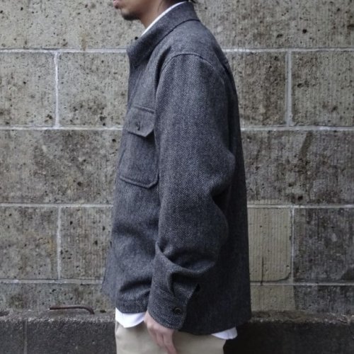 他の写真2: INVERTERE (インバーティア) CPO-SHIRT JKT C.グレー ヘリンボーン