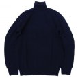 画像1: ALAN PAINE (アランペイン) GEELONG L/S ROLLNECK ネイビー (1)