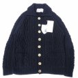 画像5: INVERALLAN (インバーアラン) 3A Lumber Cardigan Denim Cotton ブラックデニム