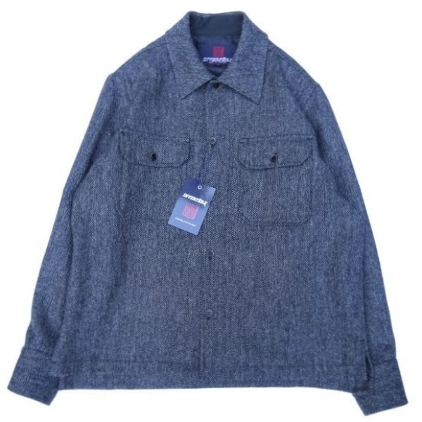 画像1: INVERTERE (インバーティア) CPO-SHIRT JKT C.グレー ヘリンボーン