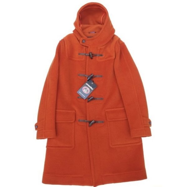 画像1: INVERTERE (インバーティア) NEWTON ABBOT LONG DUFFLE COAT バーントオレンジ