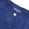 画像3: Original Blues (オリジナルブルース) CABLE CREWNECK ダークネイビー 