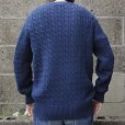 画像6: Original Blues (オリジナルブルース) CABLE CREWNECK ダークネイビー 