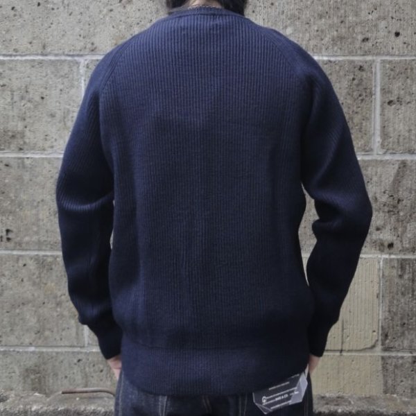 画像6: VINCENT ET MIREILLE (ヴァンソンエミレイユ) CREW NECK SWEATER 8GG AZE ネイビー