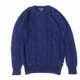 画像1: Original Blues (オリジナルブルース) ARAN CABLE ネイビー (1)