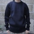 画像1: VINCENT ET MIREILLE (ヴァンソンエミレイユ) CREW NECK SWEATER 8GG AZE ブラック (1)