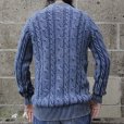 画像8: Original Blues (オリジナルブルース) CABLE JACKET ウォッシュブルー サンプル