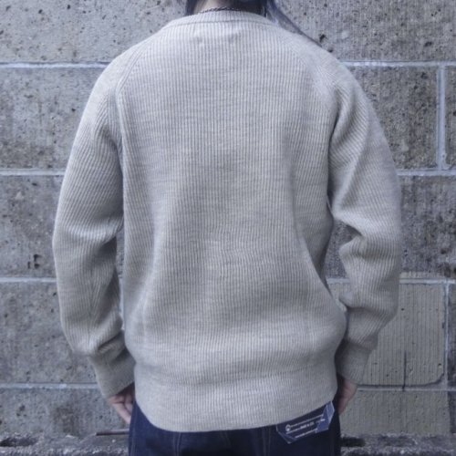 他の写真3: VINCENT ET MIREILLE (ヴァンソンエミレイユ) CREW NECK SWEATER 8GG AZE ナチュラル
