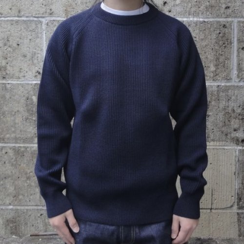 他の写真1: VINCENT ET MIREILLE (ヴァンソンエミレイユ) CREW NECK SWEATER 8GG AZE ネイビー