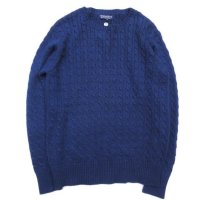 Original Blues (オリジナルブルース) CABLE CREWNECK ダークネイビー 