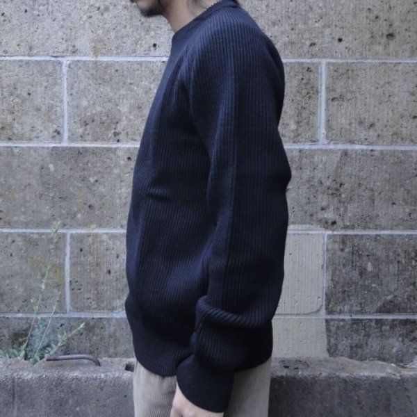 画像2: VINCENT ET MIREILLE (ヴァンソンエミレイユ) CREW NECK SWEATER 8GG AZE ブラック