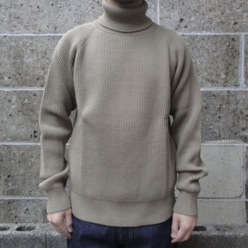 他の写真1: VINCENT ET MIREILLE (ヴァンソンエミレイユ) TURTLE NECK SWEATER 8GG AZE カーキ