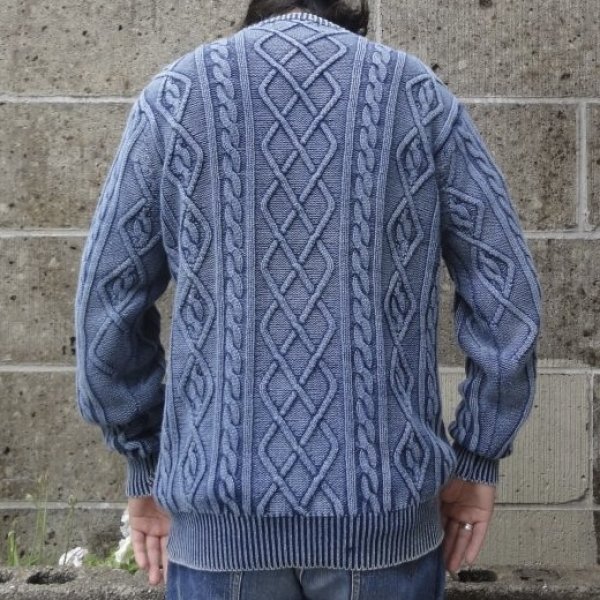 画像7: Original Blues (オリジナルブルース) ARAN CABLE ウォッシュブルー