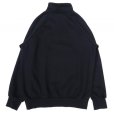 画像2: VESTI (ヴェスティ) FELPA MANICA RAGLAN ブラック (2)