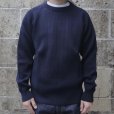 画像1: VINCENT ET MIREILLE (ヴァンソンエミレイユ) CREW NECK SWEATER 8GG AZE ネイビー (1)