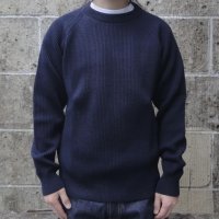 VINCENT ET MIREILLE (ヴァンソンエミレイユ) CREW NECK SWEATER 8GG AZE ネイビー