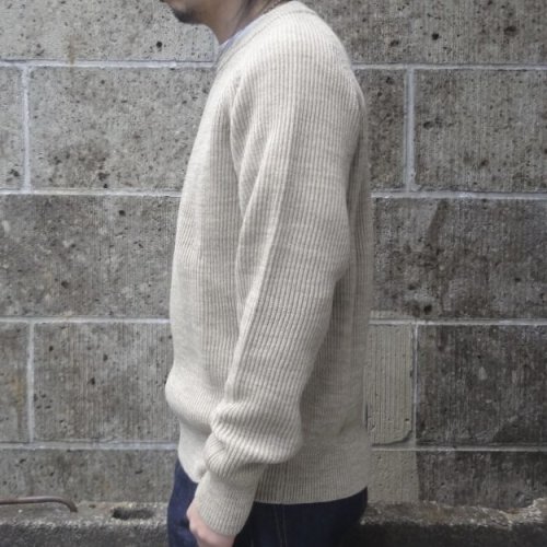 他の写真2: VINCENT ET MIREILLE (ヴァンソンエミレイユ) CREW NECK SWEATER 8GG AZE ナチュラル