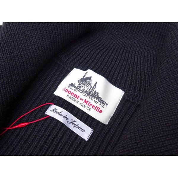 画像3: VINCENT ET MIREILLE (ヴァンソンエミレイユ) FULL ZIP SWEATER ブラック