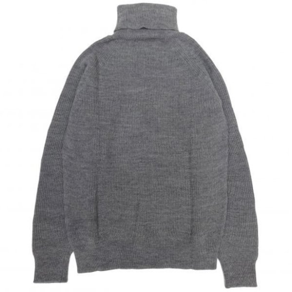画像2: VINCENT ET MIREILLE (ヴァンソンエミレイユ) TURTLE NECK SWEATER 8GG AZE グレー