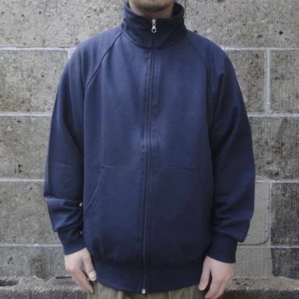 画像1: VESTI (ヴェスティ) FRENCH TERRY ZIP JACKET ネイビー