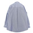画像2: KEY (キー) Long Sleeve Zip Front Logger Shirt ヒッコリーストライプ (2)