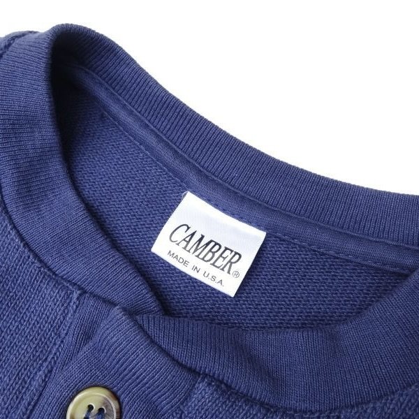 画像3: CAMBER (キャンバー) X-TREME WEIGHT JERSEY HENLEY NECK ネイビー