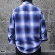 画像7: CalTop (キャルトップ) OMBRE CHECK L/S SHIRTS ロイヤル/ホワイト