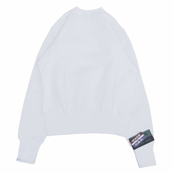 画像2: CAMBER (キャンバー) CROSS KNIT CREW NECK ホワイト