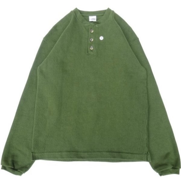 画像1: CAMBER (キャンバー) X-TREME WEIGHT JERSEY HENLEY NECK オリーブ
