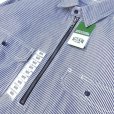 画像6: KEY (キー) Long Sleeve Zip Front Logger Shirt ヒッコリーストライプ