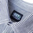画像3: KEY (キー) Long Sleeve Button Front Logger Shirt ヒッコリーストライプ