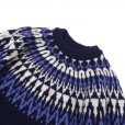 画像3: GUERNSEY WOOLLENS (ガンジーウーレンズ) ICELANDIC CREW NECK PULL OVER ネイビー (3)