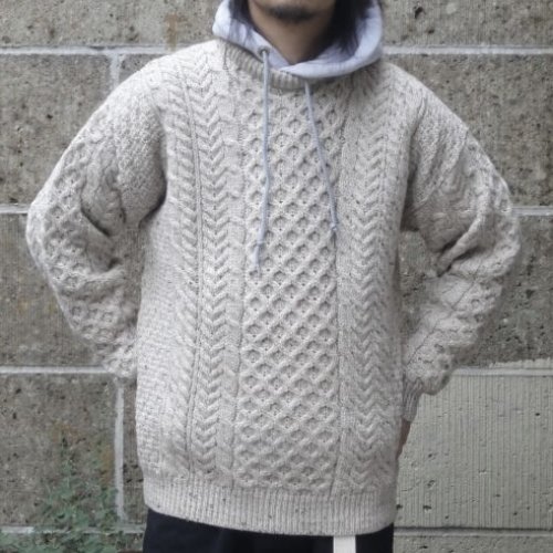 他の写真1: CARRAIG DONN (キャレイグドン) CABLE KNIT ブラウン