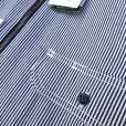 画像8: KEY (キー) Long Sleeve Zip Front Logger Shirt ヒッコリーストライプ