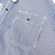 画像5: KEY (キー) Long Sleeve Button Front Logger Shirt ヒッコリーストライプ