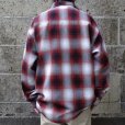 画像8: CalTop (キャルトップ) OMBRE CHECK L/S SHIRTS レッド/ホワイト