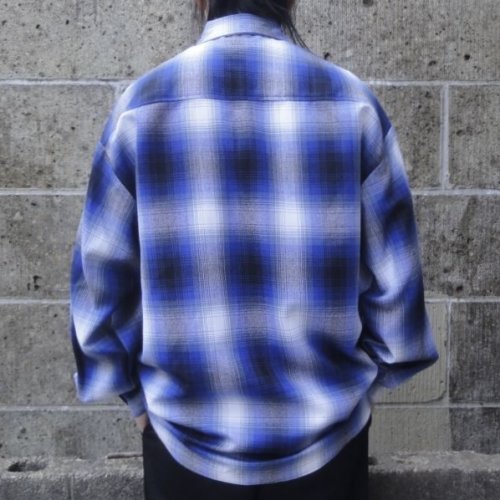 他の写真3: CalTop (キャルトップ) OMBRE CHECK L/S SHIRTS ロイヤル/ホワイト