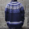 画像6: GUERNSEY WOOLLENS (ガンジーウーレンズ) ICELANDIC CREW NECK PULL OVER ネイビー (6)
